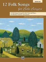 12 Folk Songs for Solo Singers Vocal Solo & Collections sheet music cover